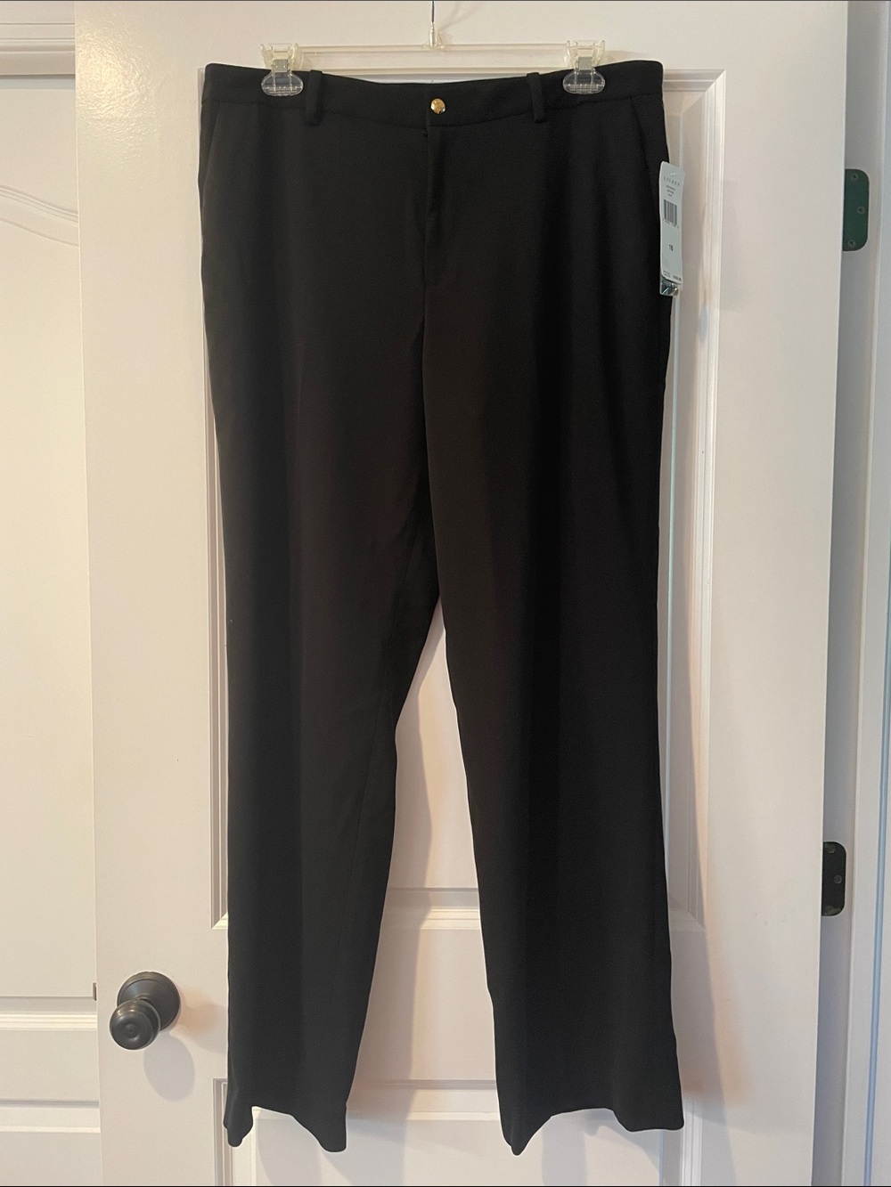 Lauren Ralph Lauren Black Women's Straight Dress Trousers